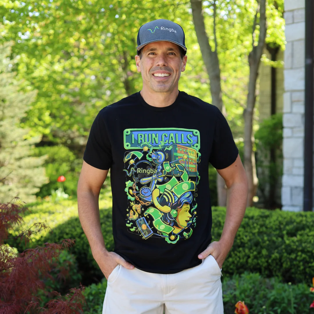 Ringba User Stories - Matt Zivkovic Outside in an I Run Calls shirt
